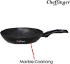 Batterie Cuisine Cheffinger 10 Pièces Marbre - Induction Antiadhésif Sans PFOA