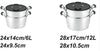 Stainless Steel Couscous Maker, Stone Interior, 6 L