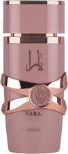 Lattafa Yara Elixir Eau de Parfum, Design Rose et Or, Flacon en Verre de Luxe, 100 ml de Parfum pour Femmes