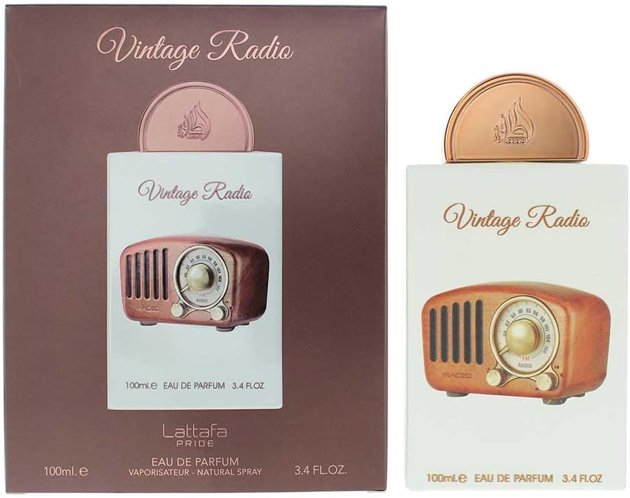 Parfum Vintage Radio Lattafa 100ml Mixte - Eau de Parfum Fraîs Nostalgique