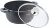 Casserole Cheffinger Aluminium Moulé 28cm - Induction - Revêtement Marbre 3 Couches