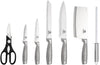 Set 8 Couteaux Royal Swiss Inox Argenté - Support Rotatif 360° Acrylique