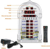 Horloge Murale Azan AL-HARAMEEN HA-4008 - 5 Prières Automatique Télécommande
