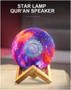 Lampe Lune Coran Haut-Parleur LED 3D - 14 Langues Télécommande USB Rechargeable