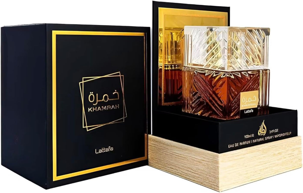 Khamrah Original Eau de Parfum 100 ml Unisex with Pleasant and Long Lasting Aromas Including a 5ml Refillable Spray Bottle - Long Lasting Fragrance (Khamrah)