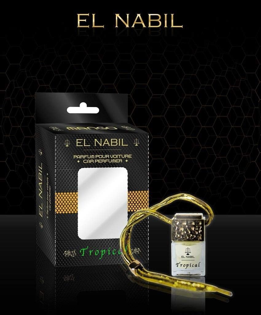 Parfum Voiture El Nabil Tropical Musk 5ml - Diffuseur Bois Huiles Essentielles Made in France