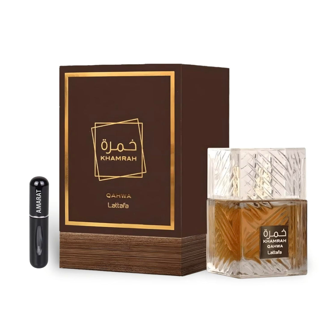 Khamrah Original Eau de Parfum 100 ml Unisex with Pleasant and Long Lasting Aromas Including a 5ml Refillable Spray Bottle - Long Lasting Fragrance (Khamrah)