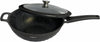 Wok Cheffinger 32cm avec Couvercle Verre - Revêtement Marbre Induction