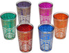 Service à Thé Marocain Complet 750ml - Théière Plateau 32cm 6 Verres Cristal