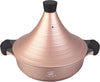 Royal Swiss Tajine Marocaine 32 cm en Aluminium – Compatible Tous Feux Dont Induction – Revêtement Antiadhésif – Couvercle Conique – Couleur Rose Gold