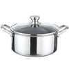 Casserole CHEFFINGER 24cm 2,2L Acier Inoxydable - Structure Nid d'Abeille Antiadhésif Induction