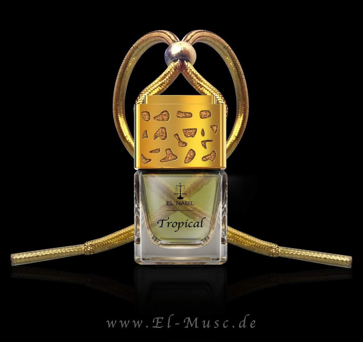Parfum Voiture El Nabil Tropical Musk 5ml - Diffuseur Bois Huiles Essentielles Made in France