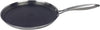 Poêle à Crêpes Inox 24 cm - Induction - Structure Nid d'Abeille Antiadhésive