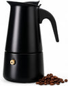 Cafetière Italienne Moka Royal Swiss 9 Tasses - Aluminium Noir - Induction