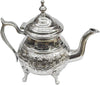 Service à Thé Marocain Complet 750ml - Théière Plateau 32cm 6 Verres Cristal