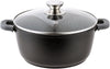 Marmite 40cm 4BIG.fun 18L Aluminium Coulé - Revêtement Marbre Antiadhésif Induction