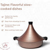 Royal Swiss Tajine Marocaine 32 cm en Aluminium – Compatible Tous Feux Dont Induction – Revêtement Antiadhésif – Couvercle Conique – Couleur Rose Gold