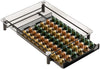 Tiroir Rangement Capsules Nespresso CHEFFINGER 60 - Verre Trempé Noir Métal
