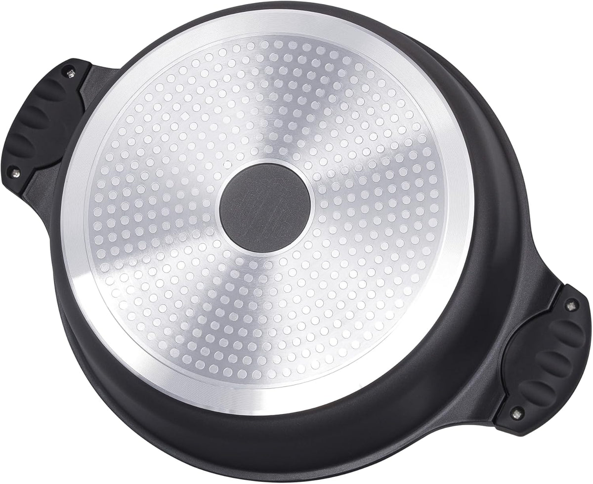 Tajine Marocain 28cm Induction - Aluminium 4,2L Antiadhésif - Couvercle Auto-Arrosant