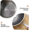 Wok Zerodeko Acier Inoxydable 34cm - Structure Nid d'Abeille Antiadhésif Induction