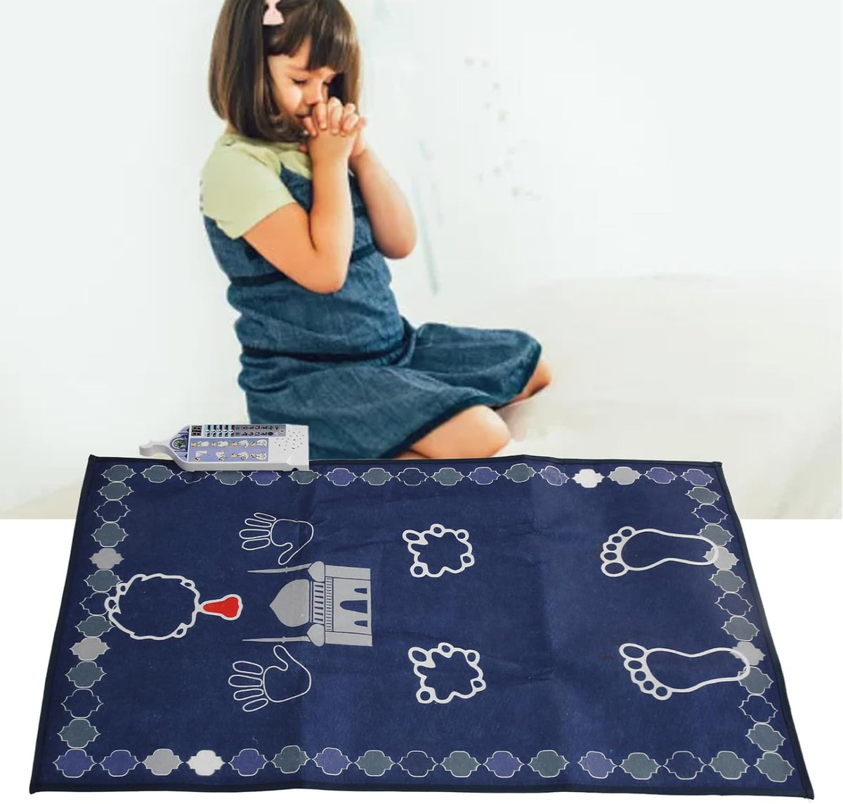 Tapis de Prière Électronique Musulman Omabeta pour Enfants, Éducation Musicale Précoce, Haute Précision Intelligent 60 x 100 cm pour Maison pour Garçons