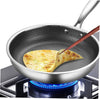 Wok Zerodeko Acier Inoxydable 34cm - Structure Nid d'Abeille Antiadhésif Induction
