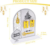 Calendrier Ramadan en Acrylique, Calendrier Compte à Rebours Ramadan, Décoration Calendrier de l'Avent Ramadan (Blanc)