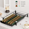 Tiroir Rangement Capsules Nespresso CHEFFINGER 60 - Verre Trempé Noir Métal