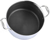 Casserole CHEFFINGER 24cm 2,2L Acier Inoxydable - Structure Nid d'Abeille Antiadhésif Induction