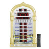 Horloge Murale Azan AL-HARAMEEN HA-4008 LED - Maison Bureau Mosquée - Gris