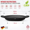 Poêle à Paella INTIGNIS 40cm Professionnelle - Aluminium Revêtement Marbre Induction
