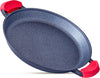 Poêle à Paella INTIGNIS 40cm Professionnelle - Aluminium Revêtement Marbre Induction