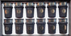 Set de 12 Verres à Thé Marocains Noir et Cuivre - Style Oriental Traditionnel