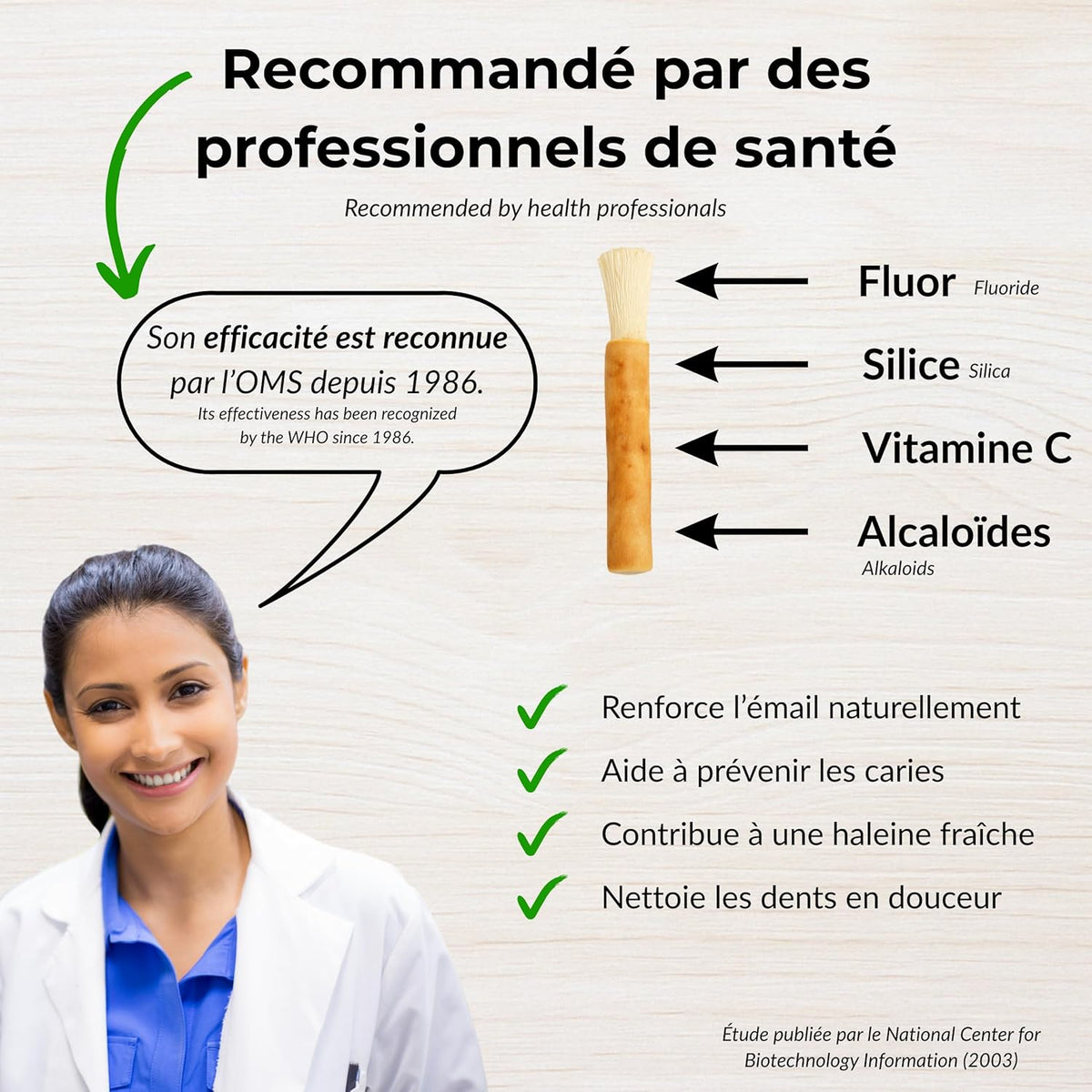 Siwak Naturel Sewal Haleemi – Bâton de Miswak avec Étui de Voyage
