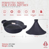 Tajine Marocain 28cm Induction - Aluminium 4,2L Antiadhésif - Couvercle Auto-Arrosant