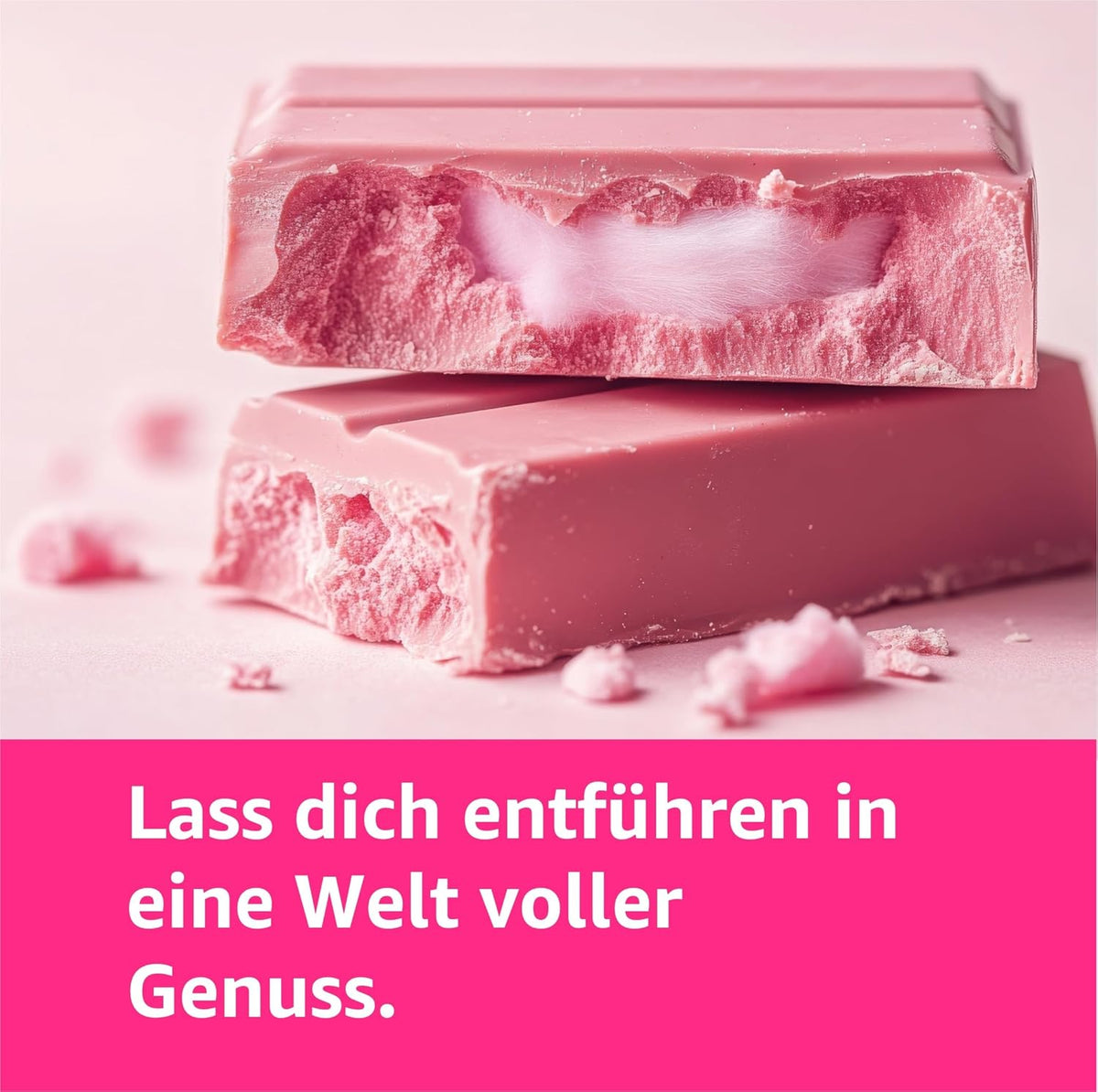 Chocolat Rose Angel Hair 60g - Grenade Vanille Pistache Barbe à Papa - Tendance TikTok