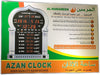 Horloge Azan Grande Taille HARAMEEN pour Maison ou Mosquée avec Affichage LED