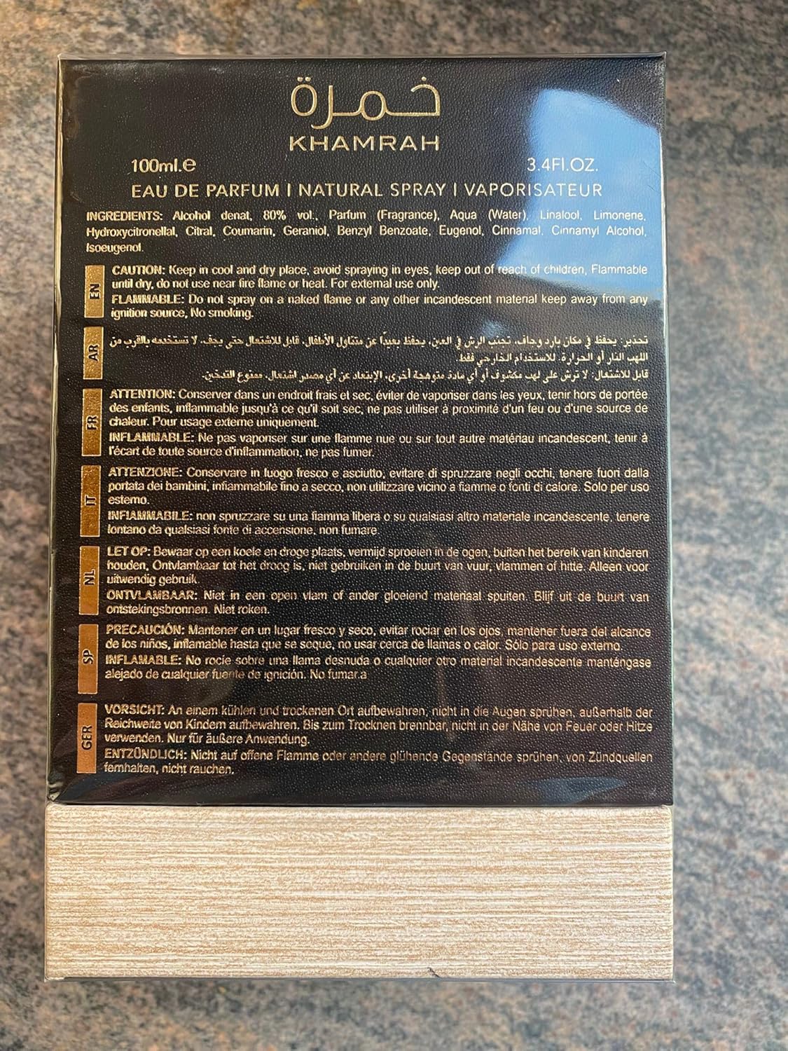 Khamrah Original Eau de Parfum 100 ml Unisex with Pleasant and Long Lasting Aromas Including a 5ml Refillable Spray Bottle - Long Lasting Fragrance (Khamrah)