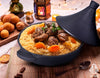 Tajine Marocain 28cm Induction - Aluminium 4,2L Antiadhésif - Couvercle Auto-Arrosant