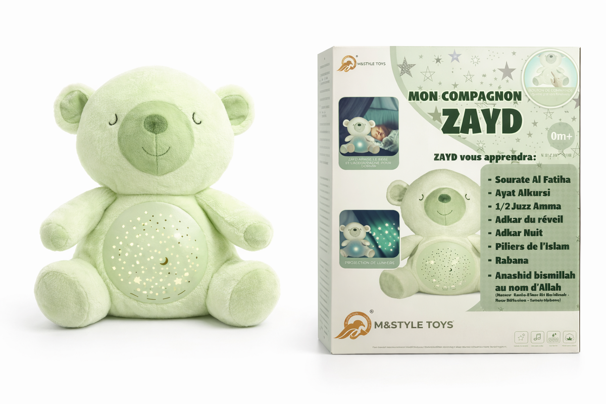 Mon Compagnon Zayd - Peluche Musicale Islamique pour Bébé