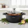 Cocotte Cheffinger 36cm 9,5L Aluminium Marbre - Induction Four 240°C
