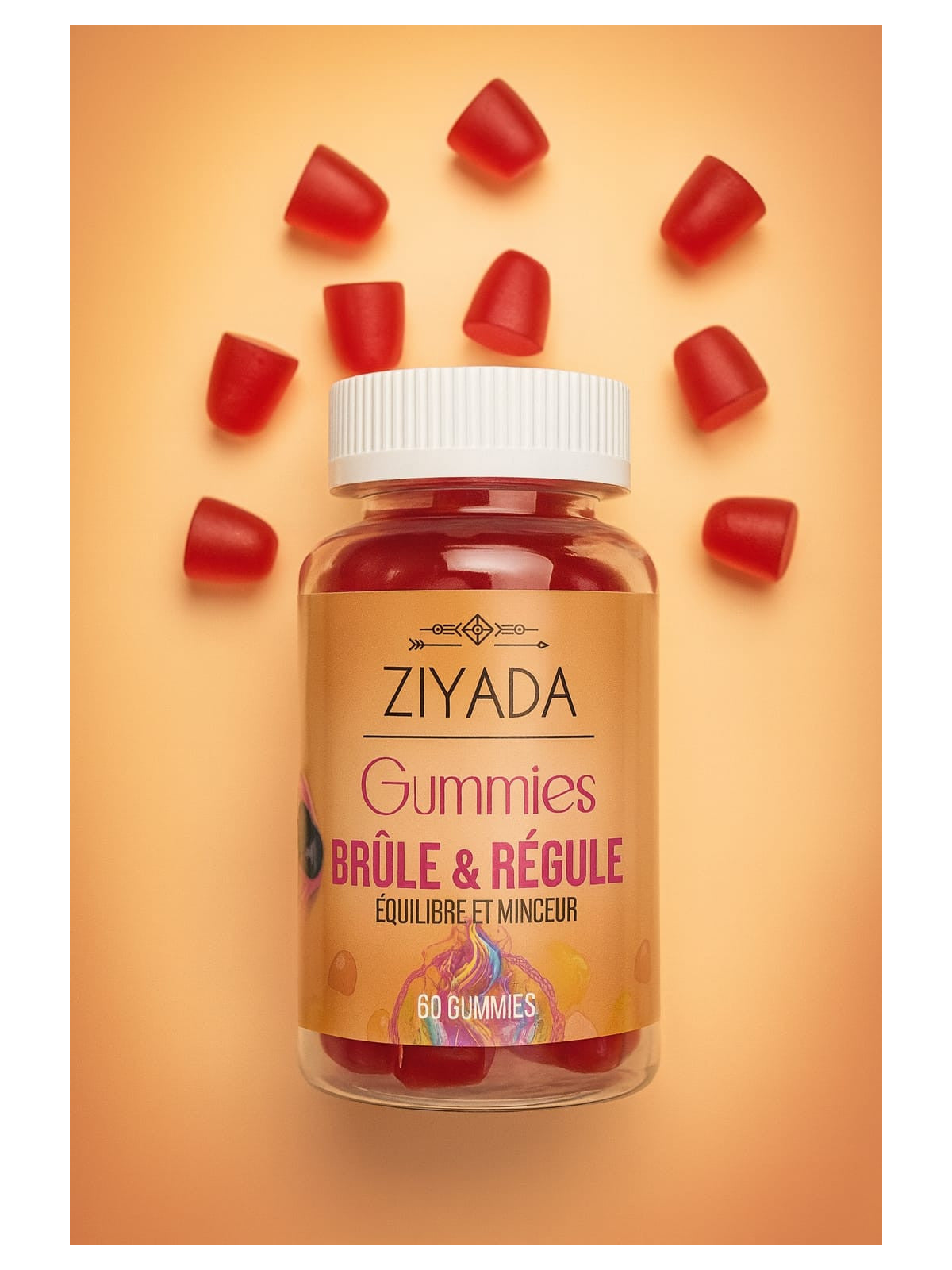 Ziyada Gummies Brûle & Régule – Équilibre et Minceur | 60 Gummies