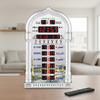 Horloge Murale Azan AL-HARAMEEN HA-4008 LED - Maison Bureau Mosquée - Gris