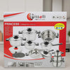 TISSOLLI PRINCESS Set 16 Pièces Batterie de Cuisine Induction Antiadhésif
