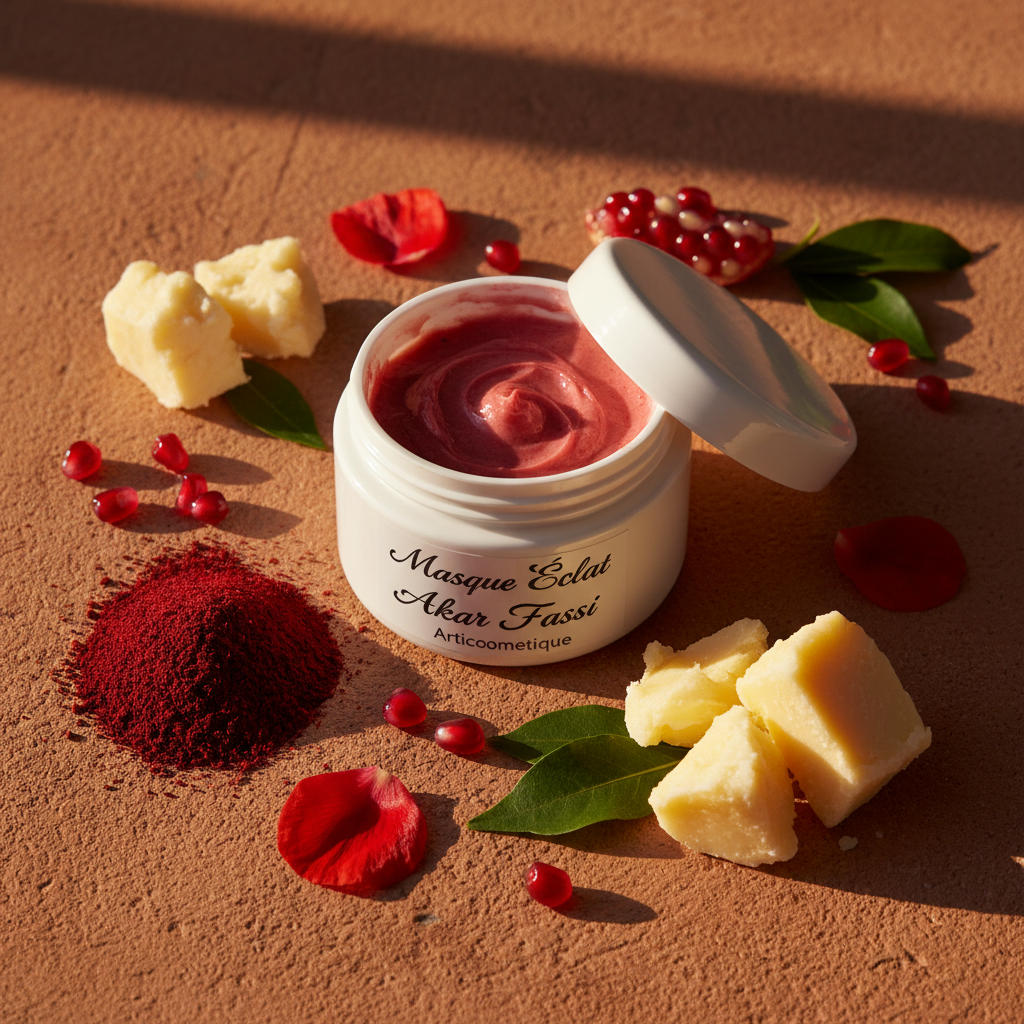 Masque Éclat Akar Fassi – Arti’Cosmétique | Karité, Vitamine B5 & Argile Blanche
