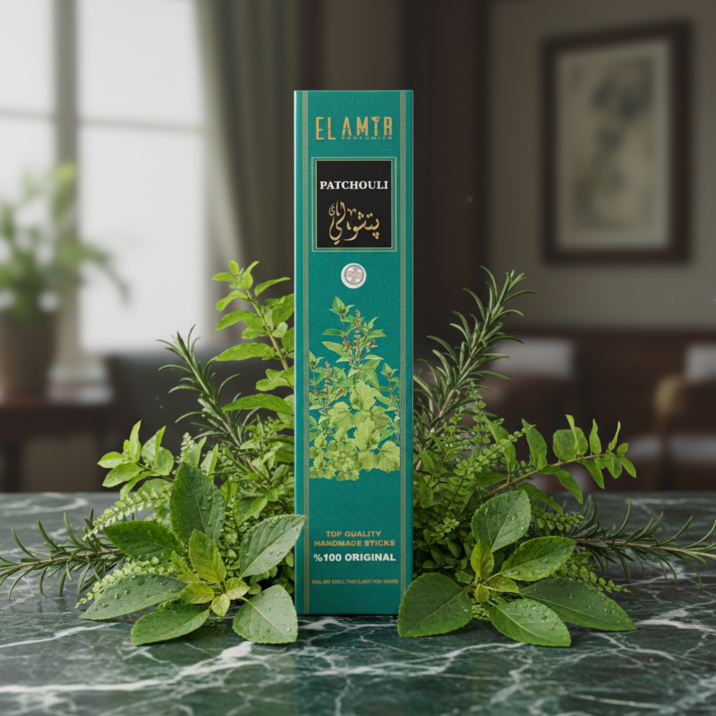 El Amir Parfumier – Patchouli bâtonnets encens boîte verte patchouli