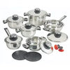 TISSOLLI PRINCESS Set 16 Pièces Batterie de Cuisine Induction Antiadhésif