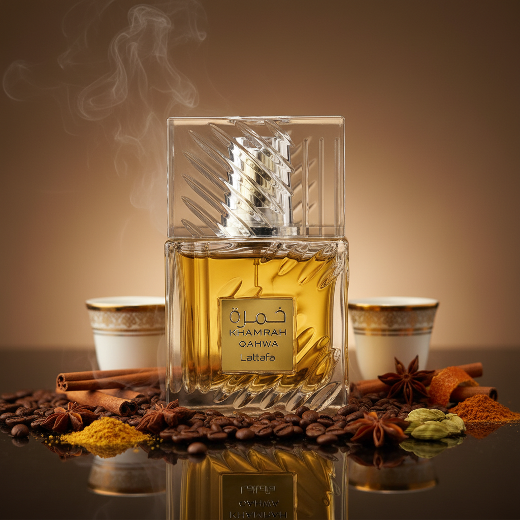 Parfum Khamrah Qahwa Lattafa 100ml - Eau de Parfum Aromatique Café Mixte