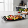 Plaque Grill Cheffinger 47cm Carbon Pro - Revêtement Marbre 3 Couches Induction