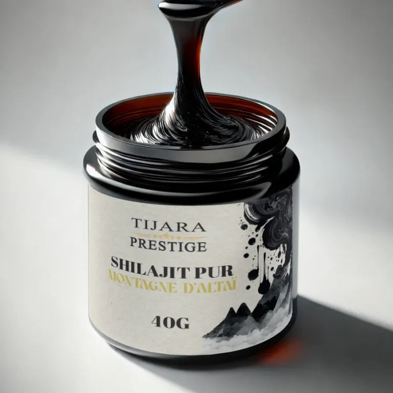 Shilajit Pur Tijara Prestige - Montagne d'Altaï 40g - Résine Authentique